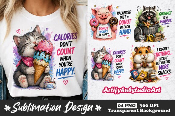 Download Funny Animal Sublimation PNG Designs - Anima Collection