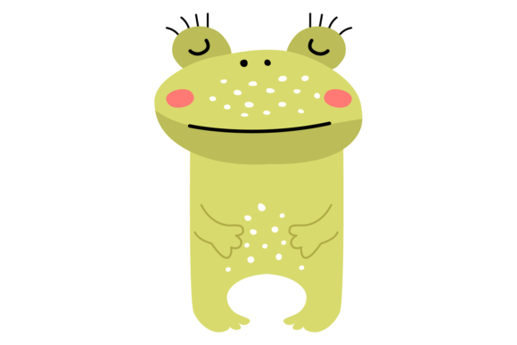 Download Cute Frog in Nordic Style. Nursery Anima - Anima Collection