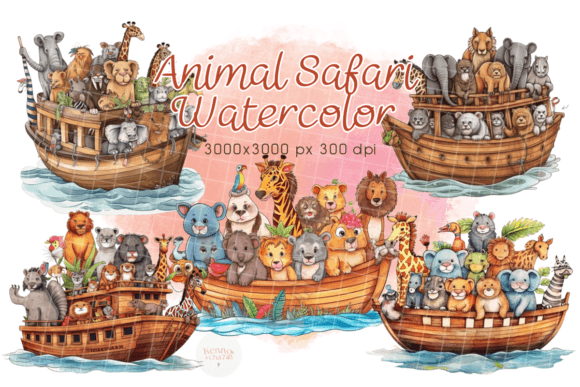 Download Animal Safari Watercolor - Anima Collection