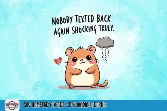 Download Sad Hamster Clipart, Cute Animal Graphic - Anima Collection